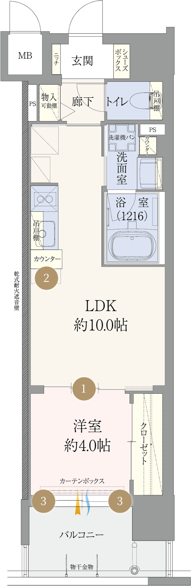 Btype 間取り図