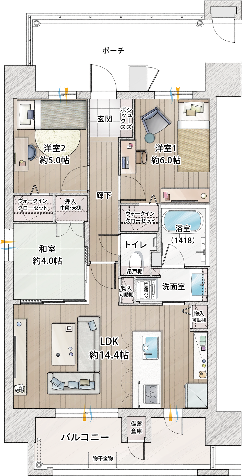 Dtype イラスト間取り