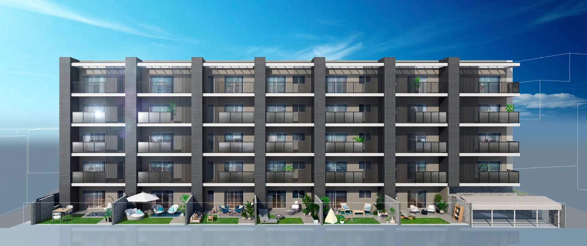 エイル諸岡テラス 外観 デザインImage