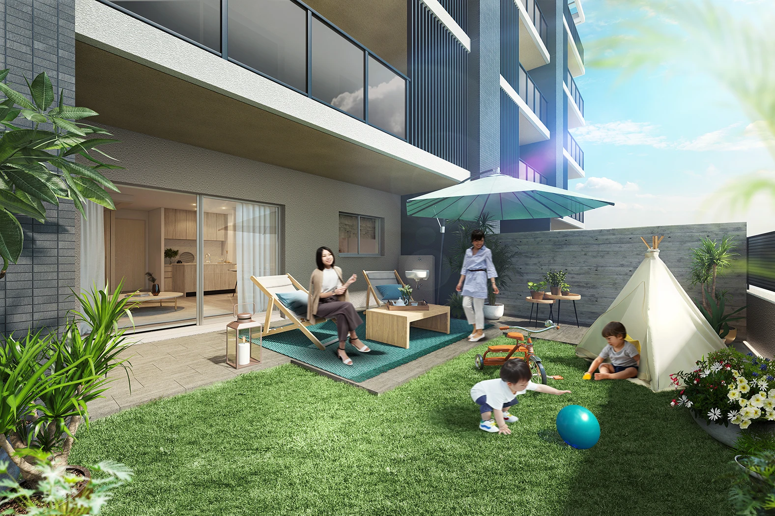 1階住戸専用庭・テラス image