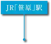 JR「笹原」駅 所在地