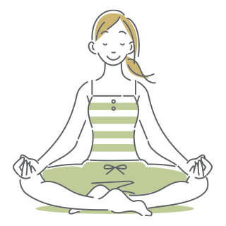 ヨガをする女性 image