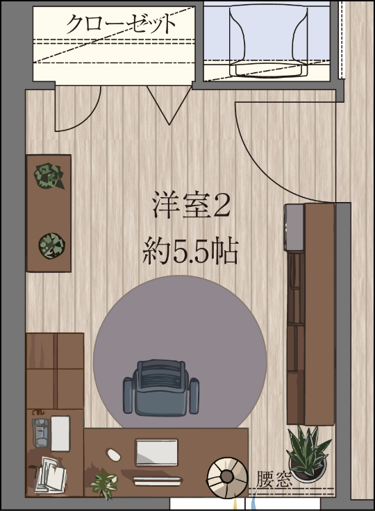 洋室2の使用イメージ