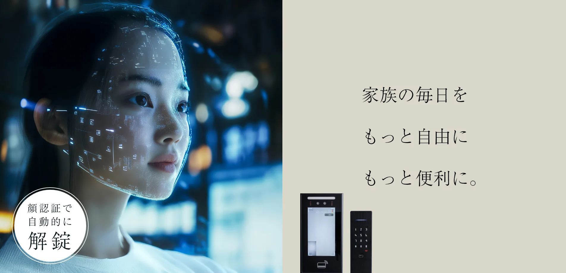 家族の毎日を もっと自由に もっと便利に