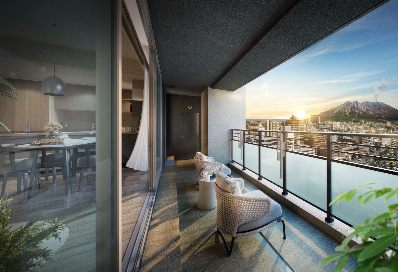 バルコニー完成予想図