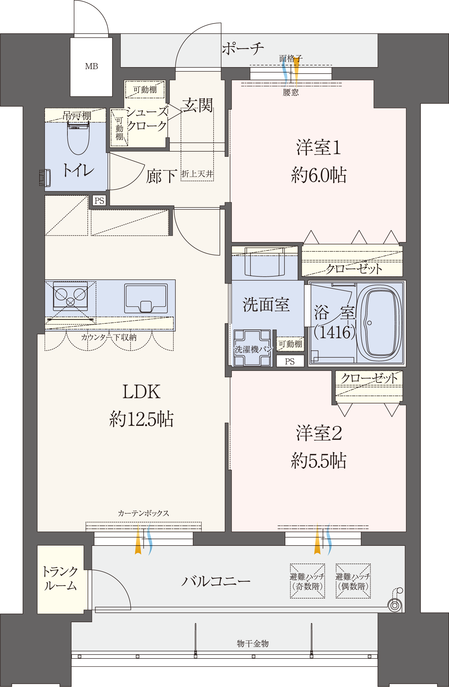 Bタイプ 間取り図