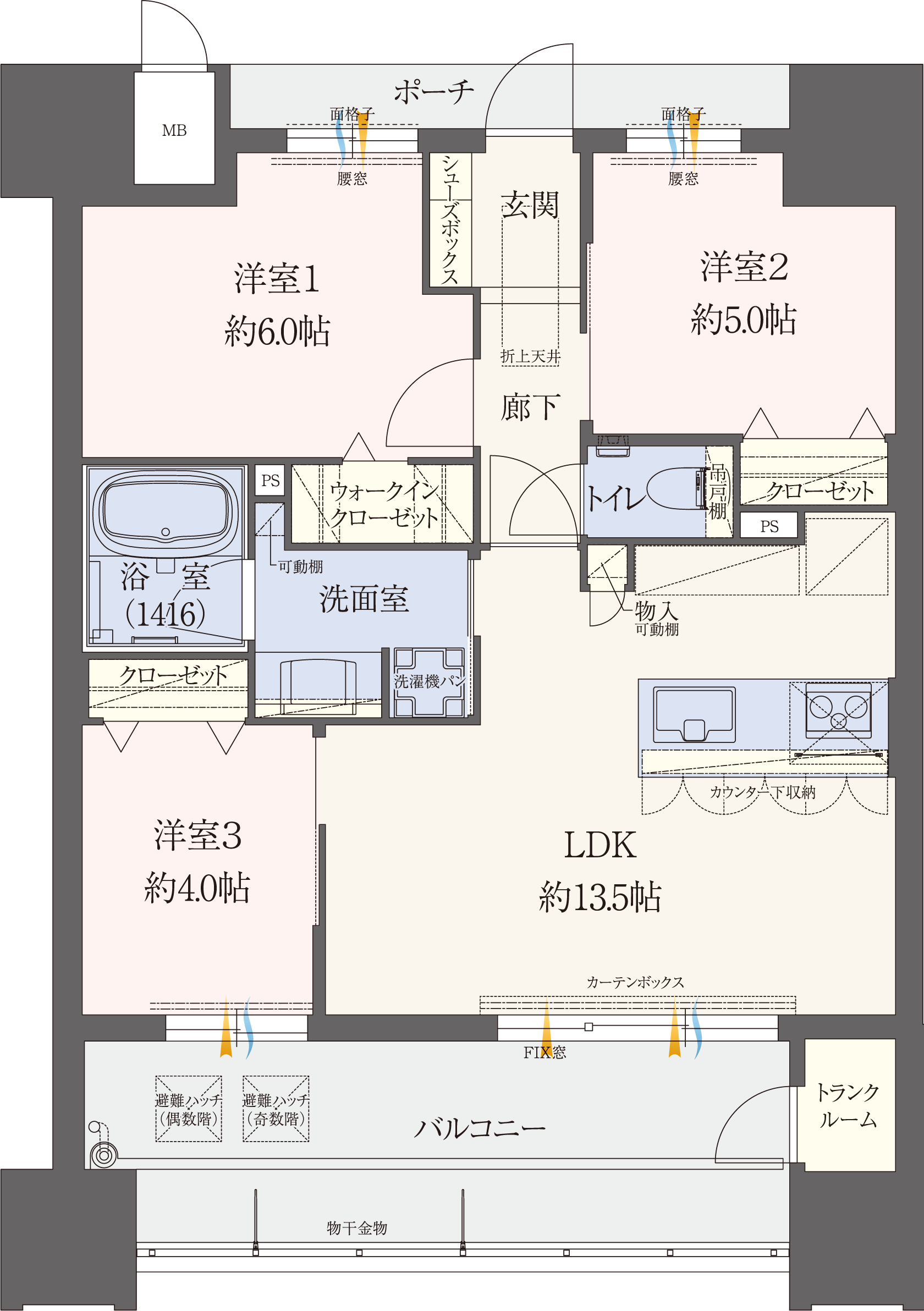 Cタイプ 間取り図