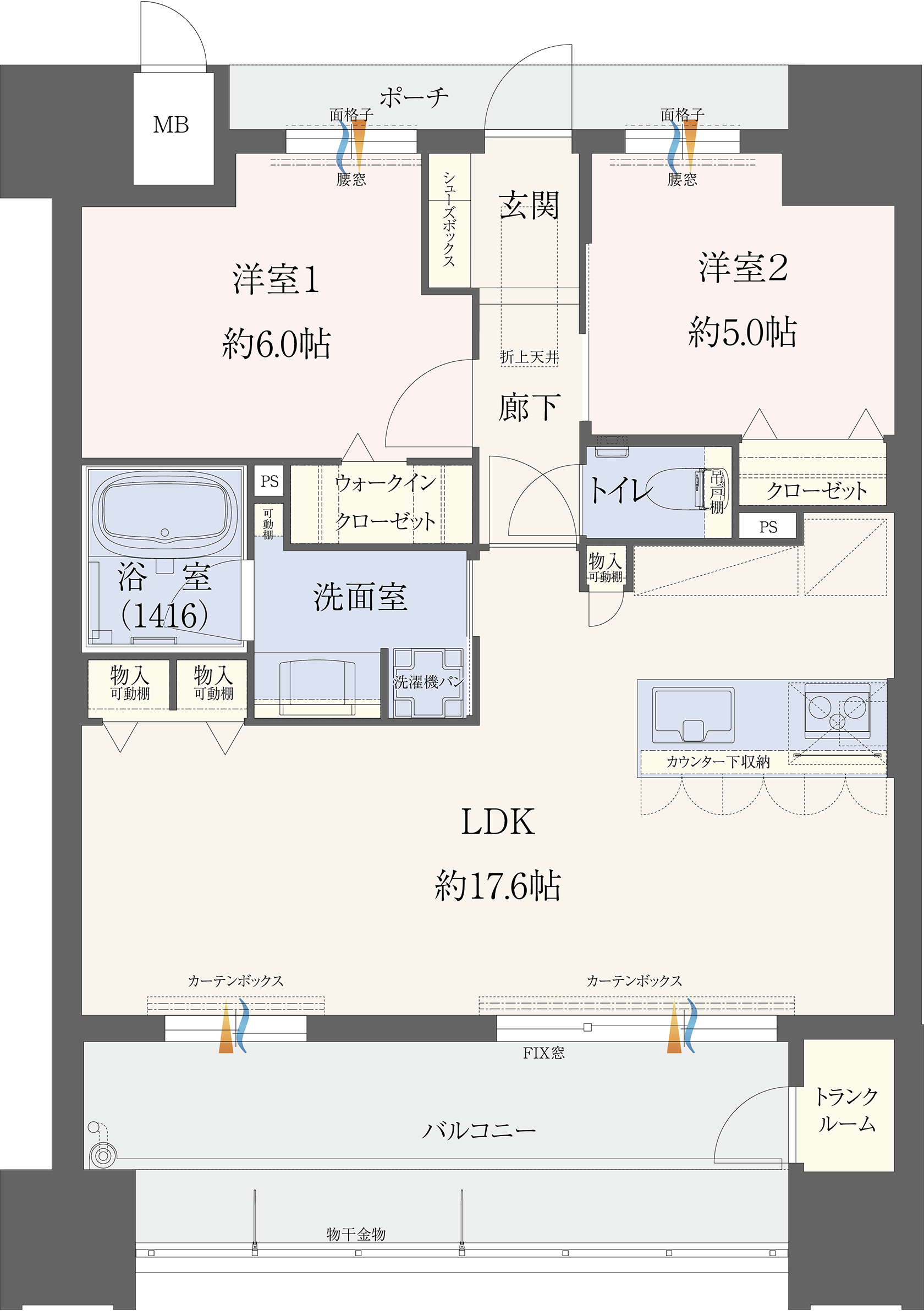 Bタイプ 間取り図