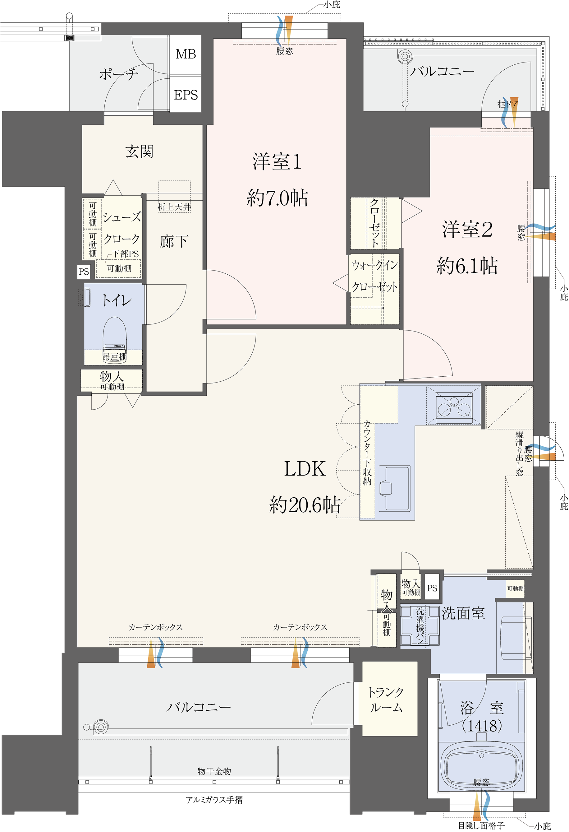 Eタイプ 間取り図