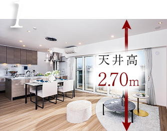 専有面積90㎡超のプランニング